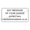 34 x 17mm White Personalised Printed/Address Labels - Roll of 500 labels