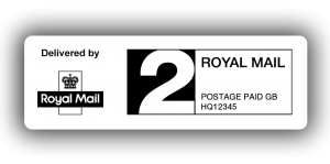 Royal Mail 2nd Class PPI Labels, 60 x 21mm - Roll of 500