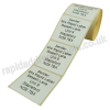 38 x 38mm (1  x 1 inch) White Personalised Printed/Address Labels - Roll of 500 labels