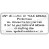 44 x 19mm (1 x  inch) White Personalised Printed/Address Labels - Roll of 500 labels