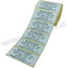 44 x 19mm (1 x  inch) White Personalised Printed/Address Labels - Roll of 500 labels