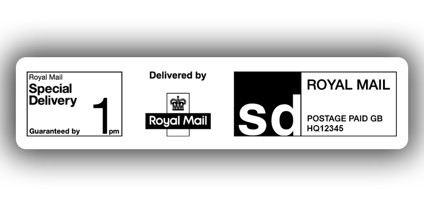 Royal Mail Special Delivery 1pm, PPI Labels, 85 x 20mm ...